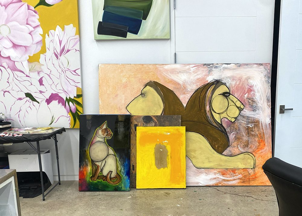 Lions And Cats And Yellow