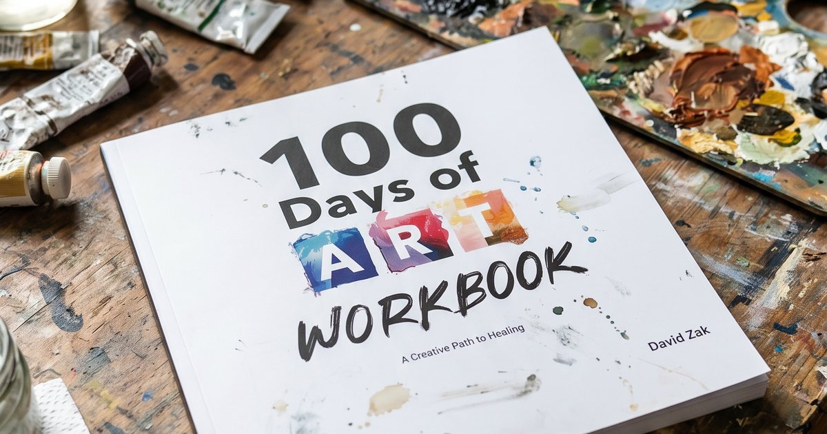 100 Days of Art Workbook front cover by David Zak